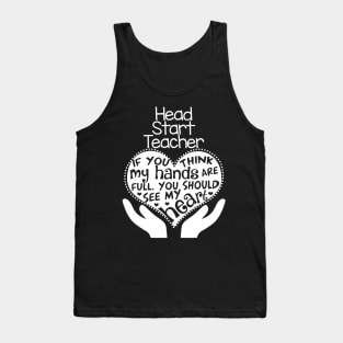 Head Start Teacher T Shirt Heart Hands School Team Gift Tank Top